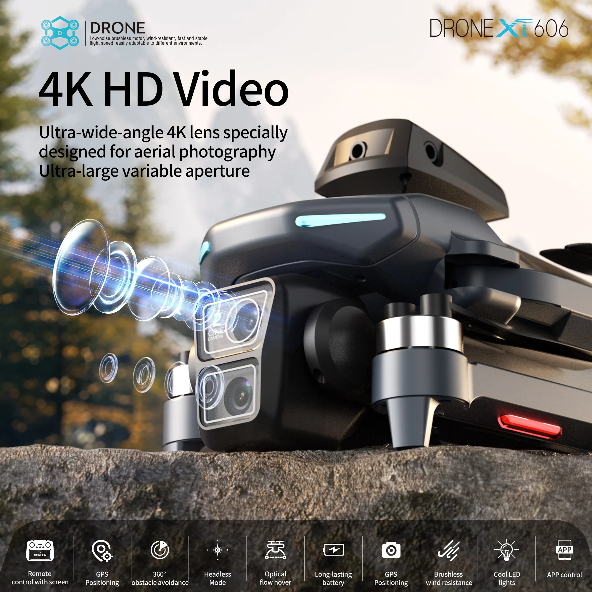 Original XT606 Drone Professio - Drone App Rc Fpv ulasan dan harga