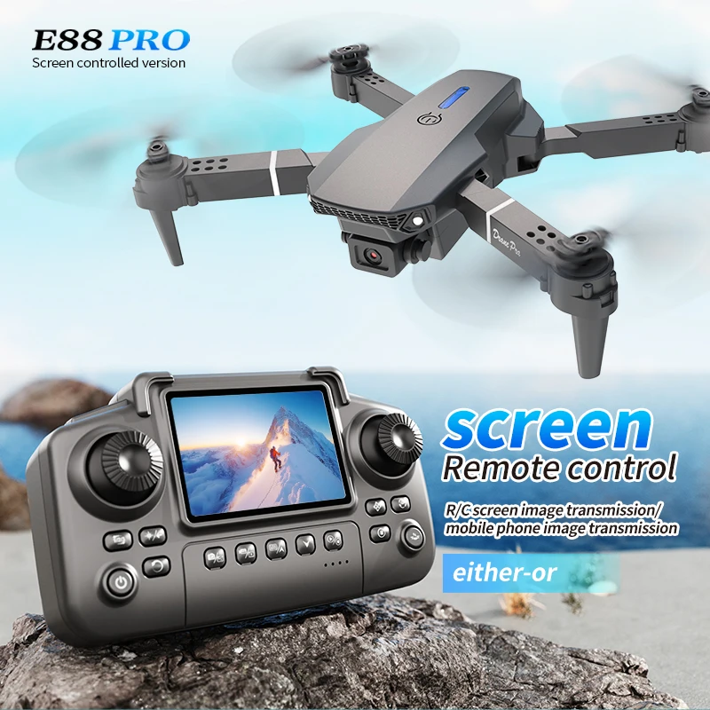 Professional E88 PRO Drone wit - Drone App Rc Fpv ulasan dan harga