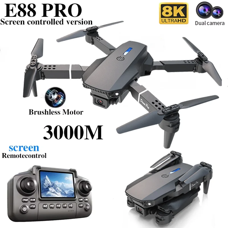 Professional E88 PRO Drone wit - Drone App Rc Fpv ulasan dan harga