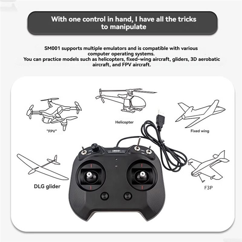 SQPP-FS-SM001 6CH For RC FPV D - Drone Rc Simulator ulasan dan harga