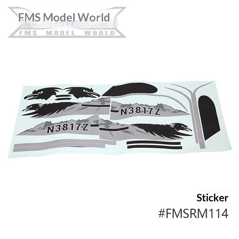 FMS RC Plane Decals For 1700mm - Plane Drone Rc ulasan dan harga