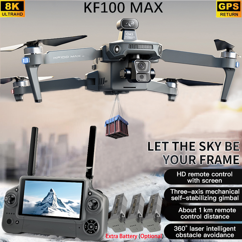 KF100 MAX GPS Drone 4K Camera  - Drone App Rc Fpv ulasan dan harga