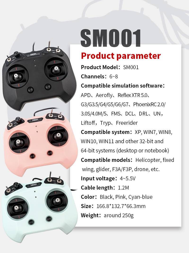 Flysky SM001 6/8CH RC Simulato - Drone Rc Simulator ulasan dan harga
