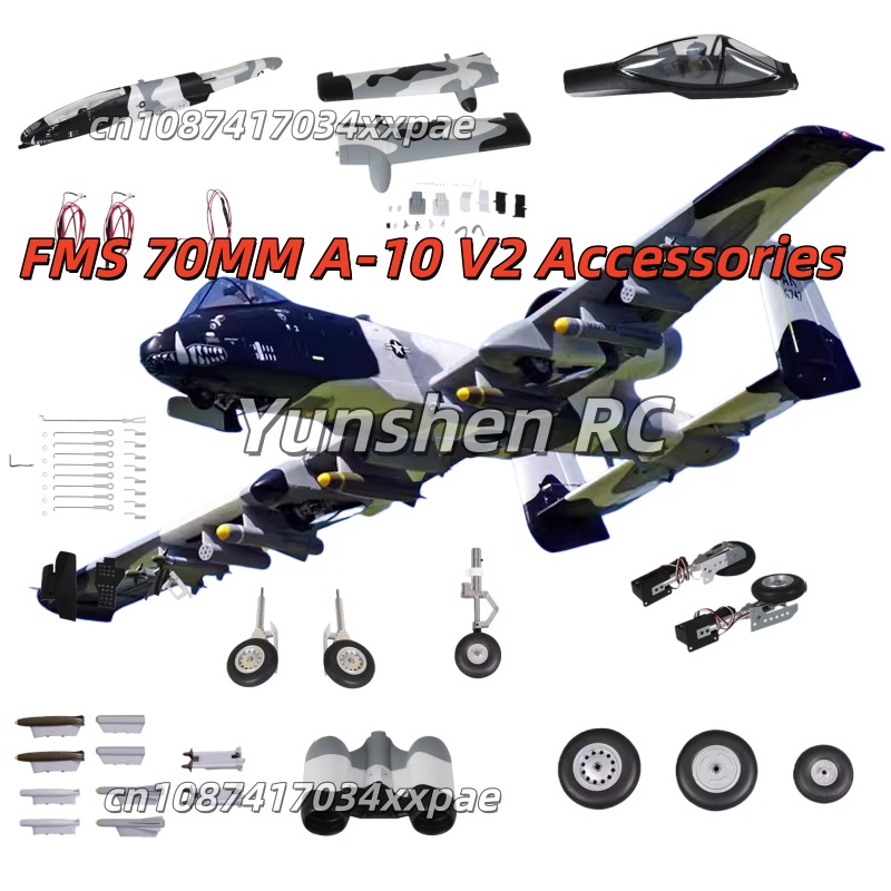 FMS 70MM EDF A-10 V2 RC Aircra - Plane Drone Rc ulasan dan harga