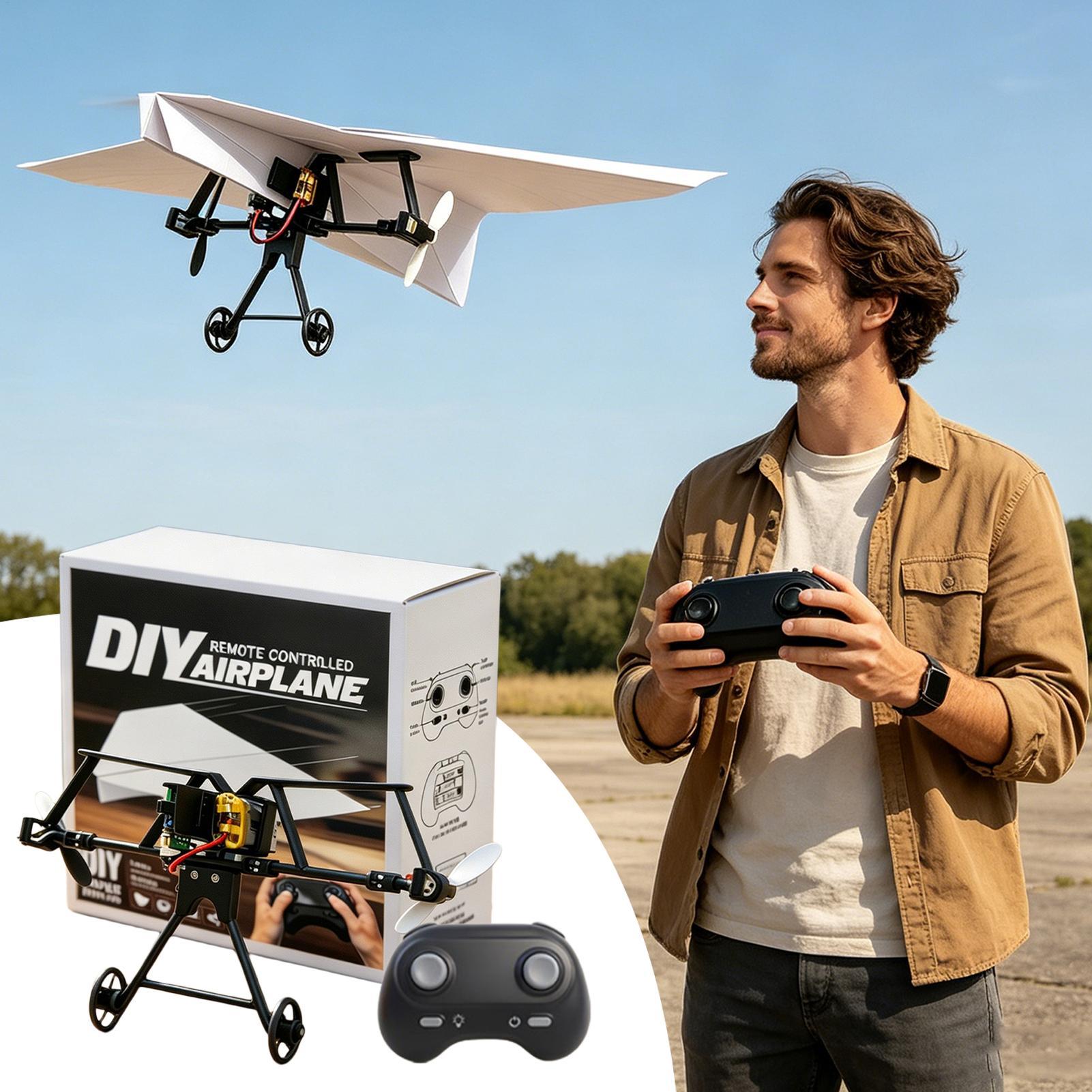 DIY RC Paper Airplane Kit Plan - Plane Drone Rc ulasan dan harga