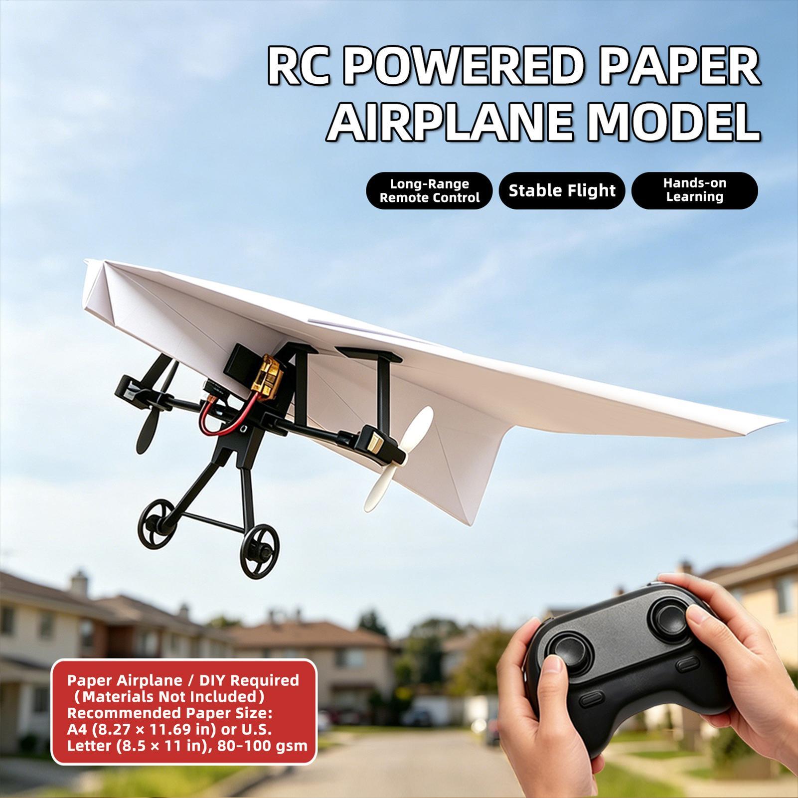 DIY RC Paper Airplane Kit Plan - Plane Drone Rc ulasan dan harga