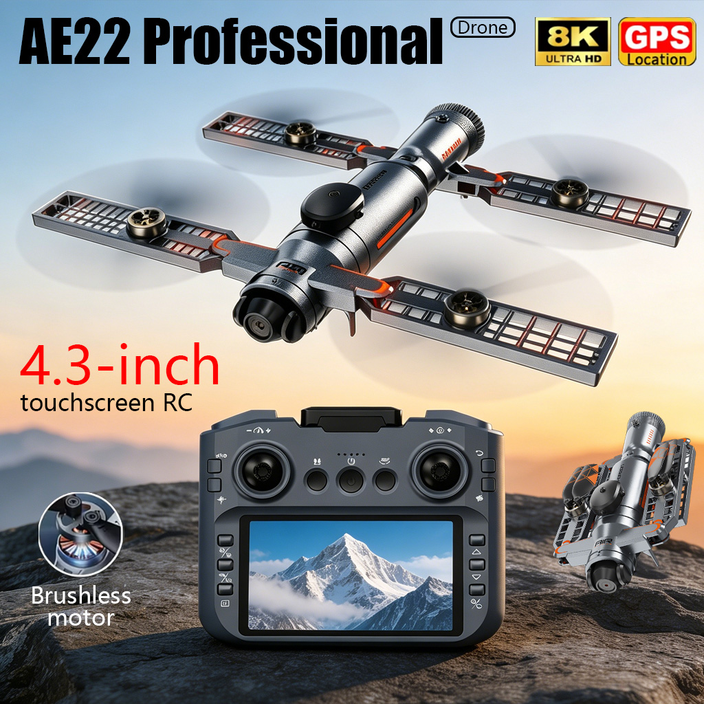Upgraded AE22 PRO MAX Foldable - Drone Rc Ufo ulasan dan harga