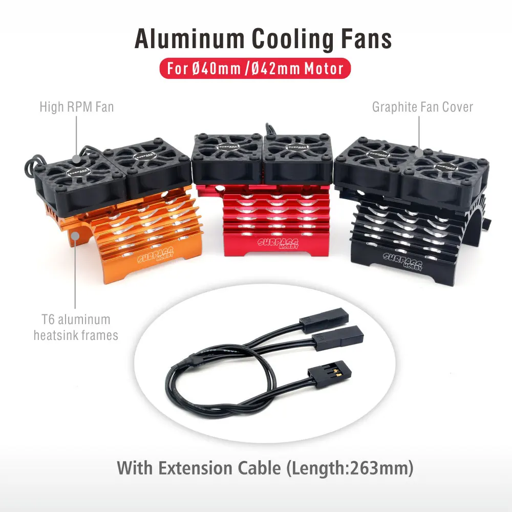 SURPASS HOBBY Dual Cooling Fan - Drone Motor Rc Car ulasan dan harga